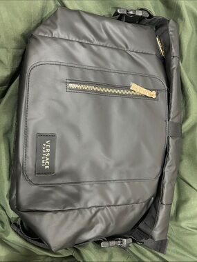 Versace Parfums Black Crossbody Sling Bag